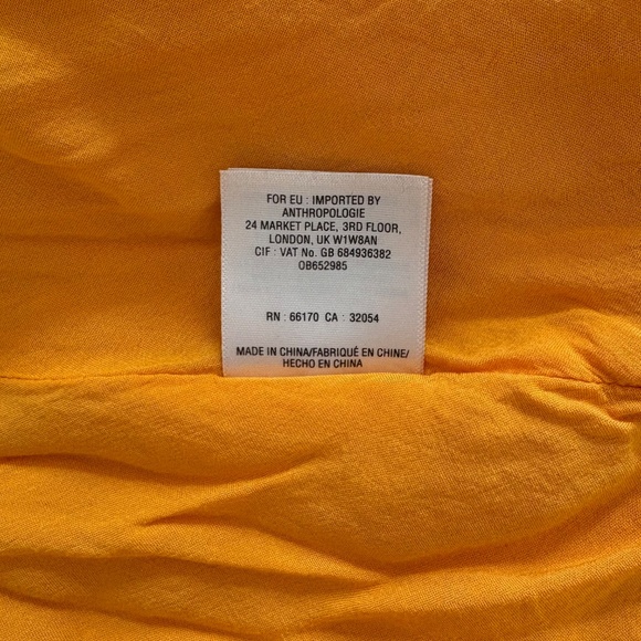Anthropologie, Moulinette Soeurs Yellow Cold Shoulder Dress, XS - Picture 11 of 15